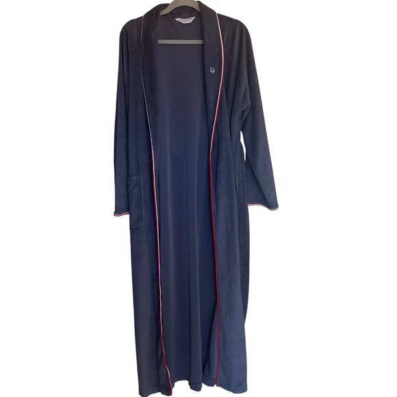 Christian Dior Homme Vintage Mens Robe One Size Gray Belted Pockets Casual - Picture 10 of 14